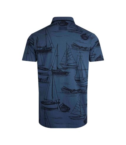 Polo sarat homme bleu marine pastel Weird Fish