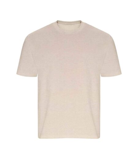 Unisex adult arrow recycled heavy oversized t-shirt stone Ecologie