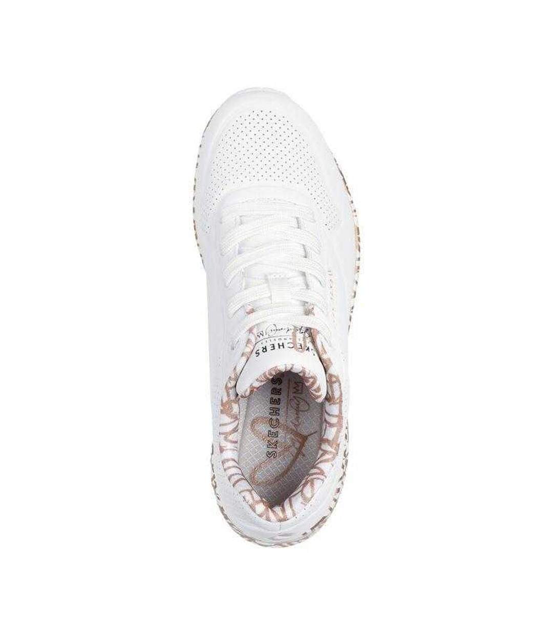 Baskets Motif/style Jgoldcrown Femme Blanc Skechers-4
