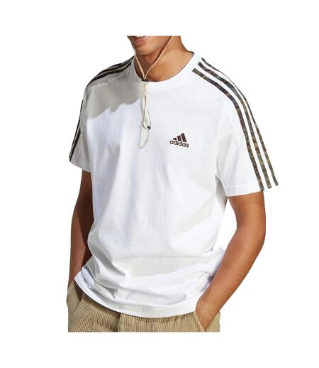 T-shirt Blanc Homme Adidas M 3s Sj - S