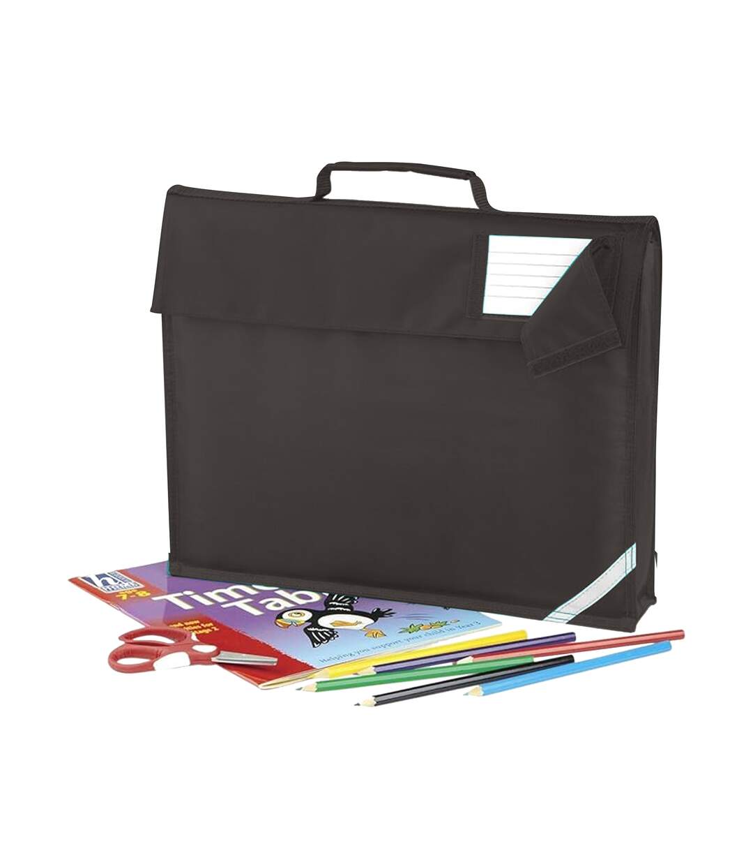 Quadra Junior Book Bag - 5 Liters (Pack of 2) (Black) (One Size) - UTBC4340