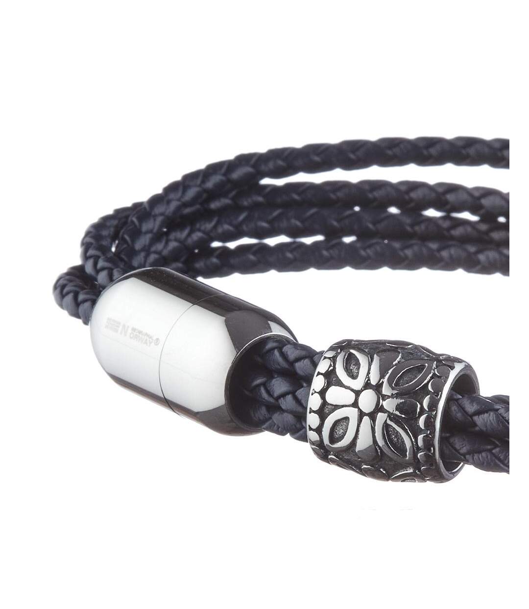 Bracelet noir homme geographical norway 315031 - taille unique-3