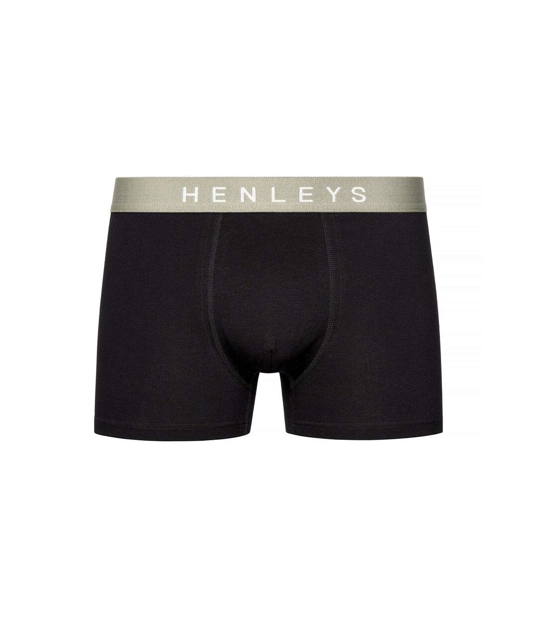 Pack of 5  Mens blackiris boxer shorts  black Henleys