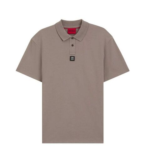 Mens Deabono Logo Polo Shirt Medium Brown Hugo