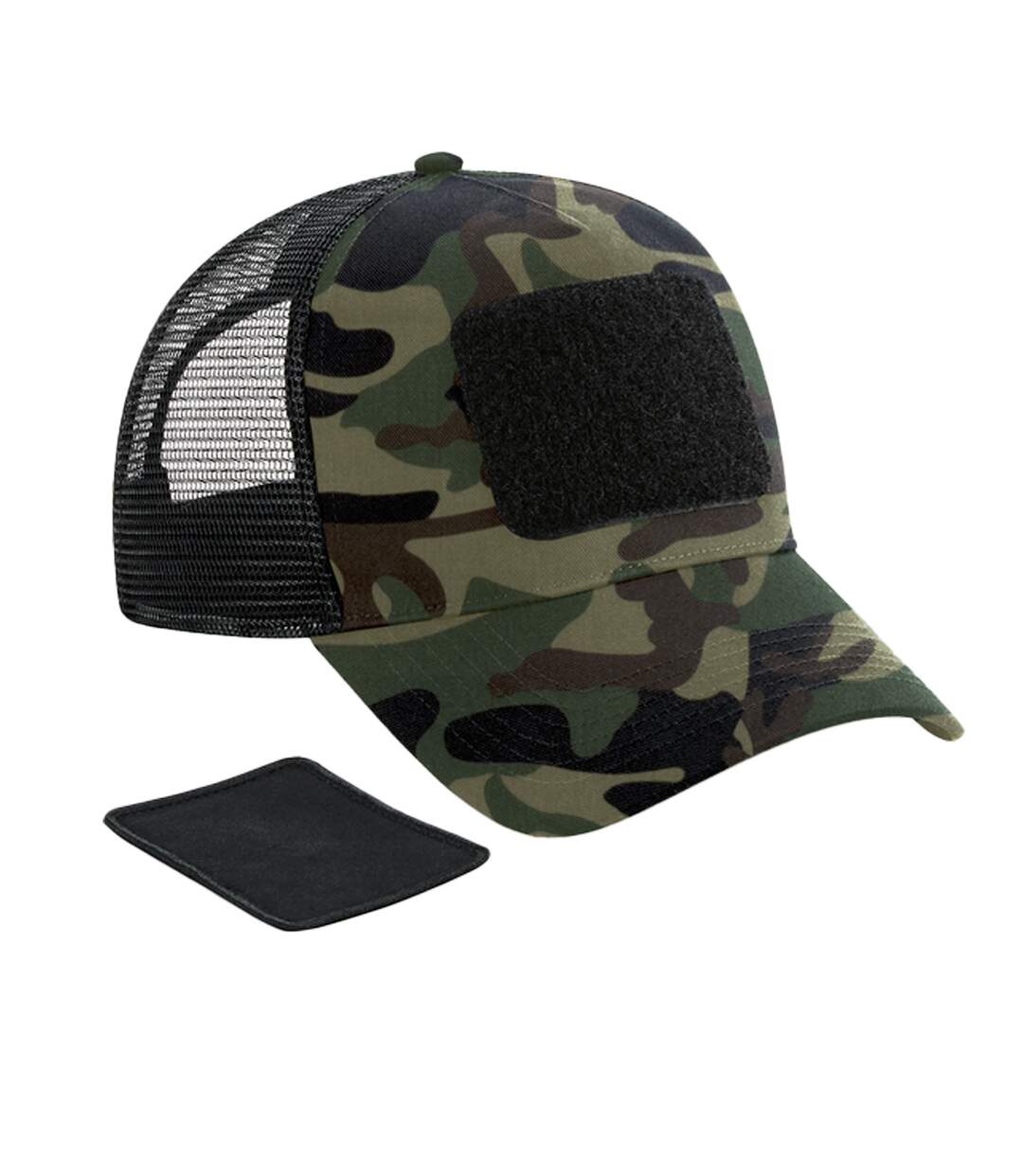 Casquette trucker adulte kaki / marron / noir Beechfield-1