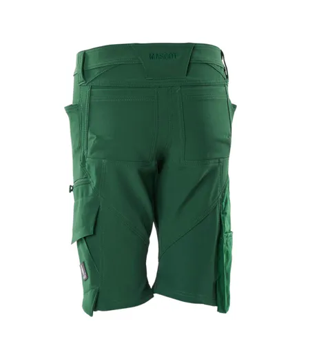 Mens Accelerate Work Shorts Green Mascot