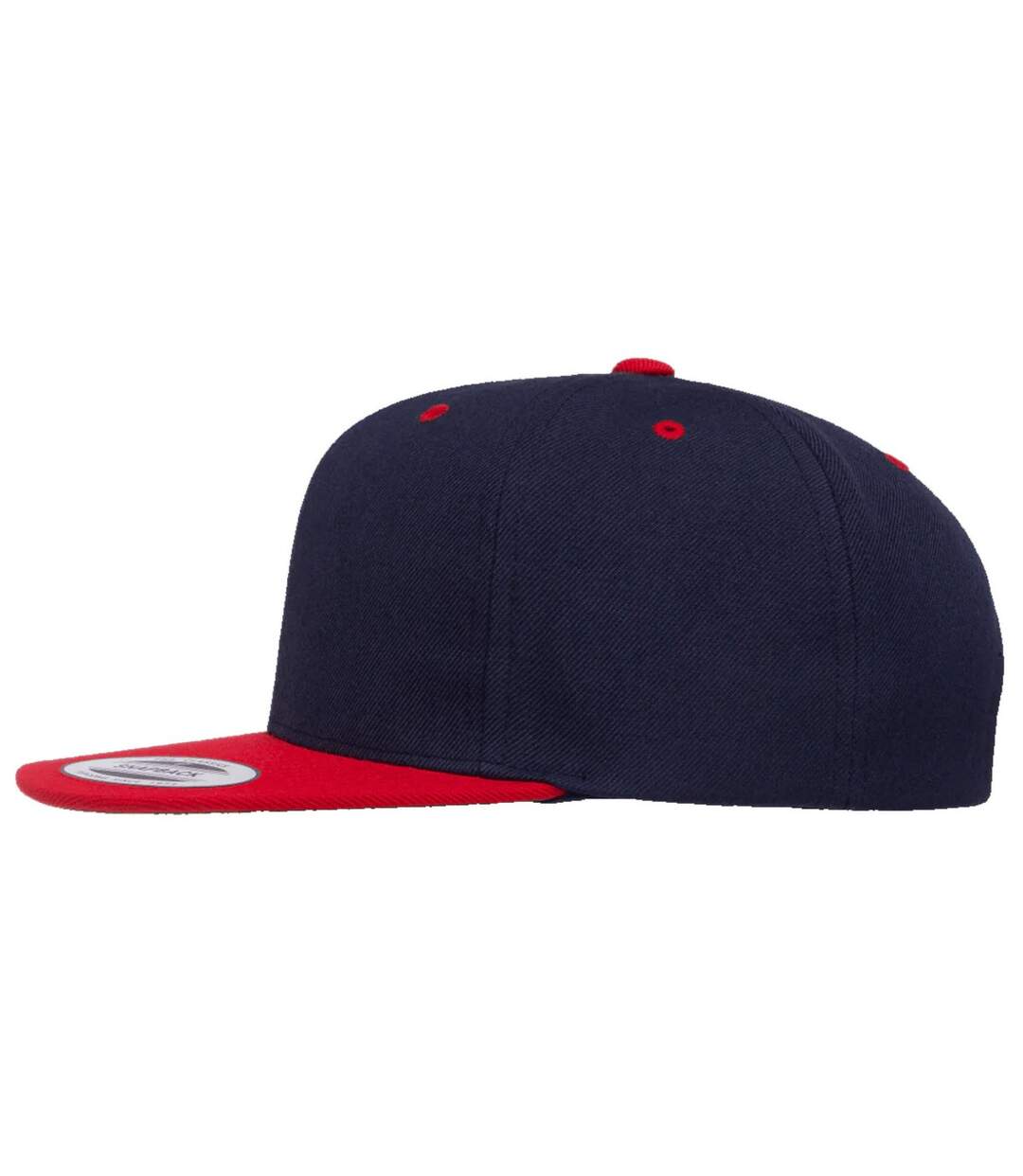 Casquette ajustable classique homme bleu marine / rouge Yupoong-3