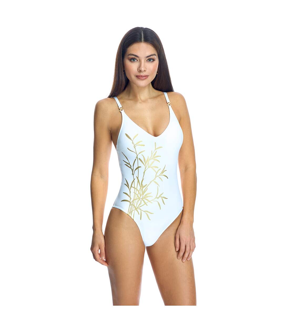 V-neck swimsuit W241515 woman-1