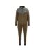 Mens Two Tone Cotton Blend Workout Tracksuit Army Green Lonsdale-1
