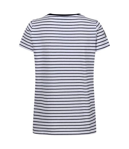 Regatta - T-shirt ODALIS - Femme (Blanc / Bleu marine) - UTRG9466