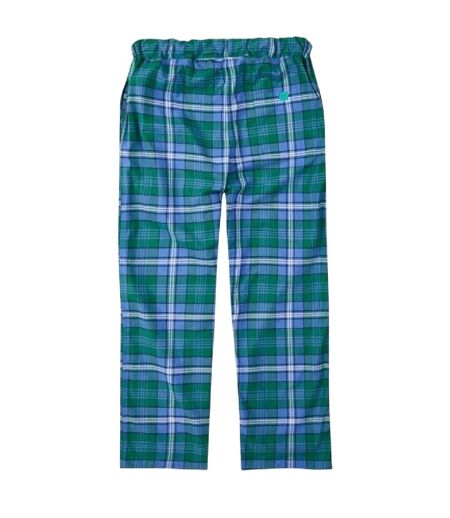 Bas De Pyjama Motif/style Motif Écossais À Carreaux Homme Bleu Sarcelle Loungers