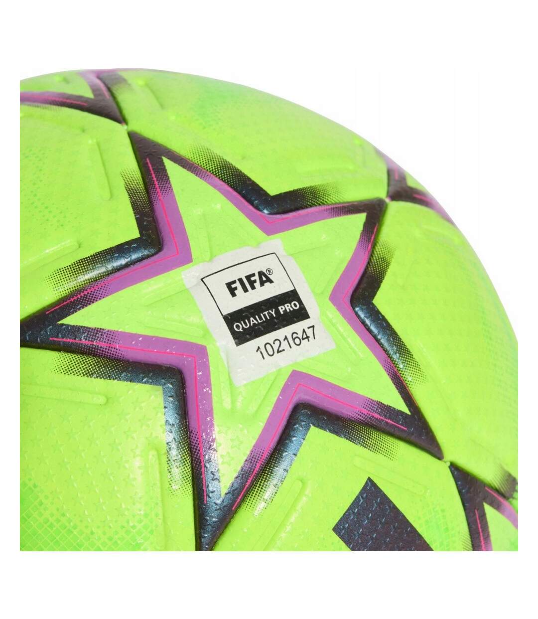 Ballon De Foot Pour Match Hiver Motif/style Ligue Des Champions De L´uefa Ucl Pro Taille 5 Jaune Fluo Violet Adidas-4