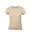 Womens/ladies #e190 T-shirt Sand B&C-1