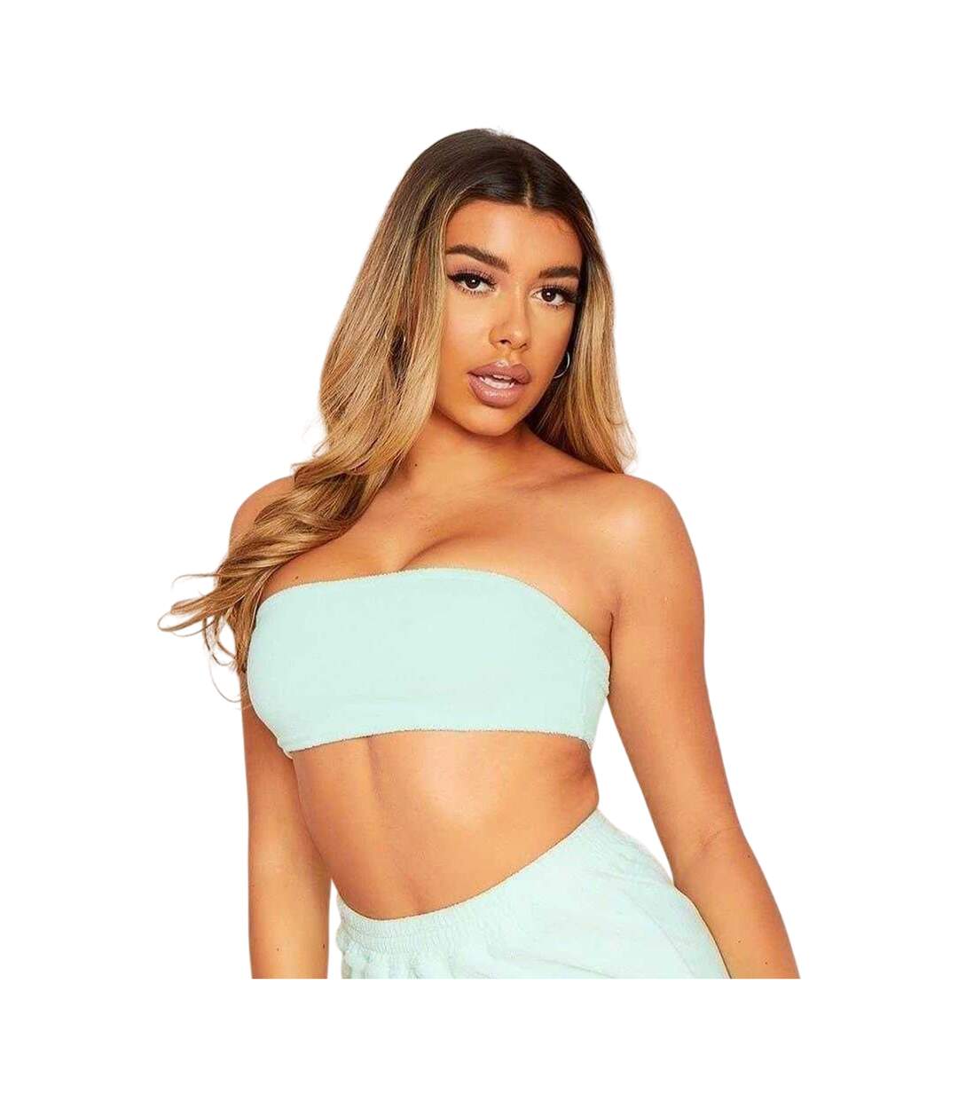 Haut Court Femme Turquoise Pâle Missy Empire-2