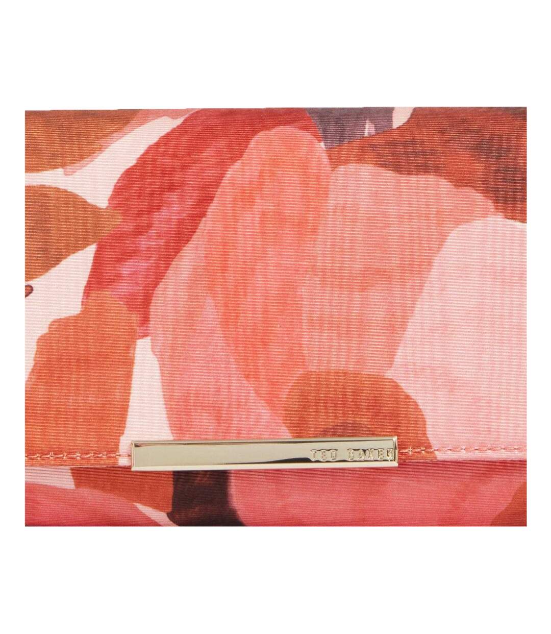 Floral Formal Clutch Bag 10cm X 27cm X 3.5cm Dark Orange Ted Baker-3