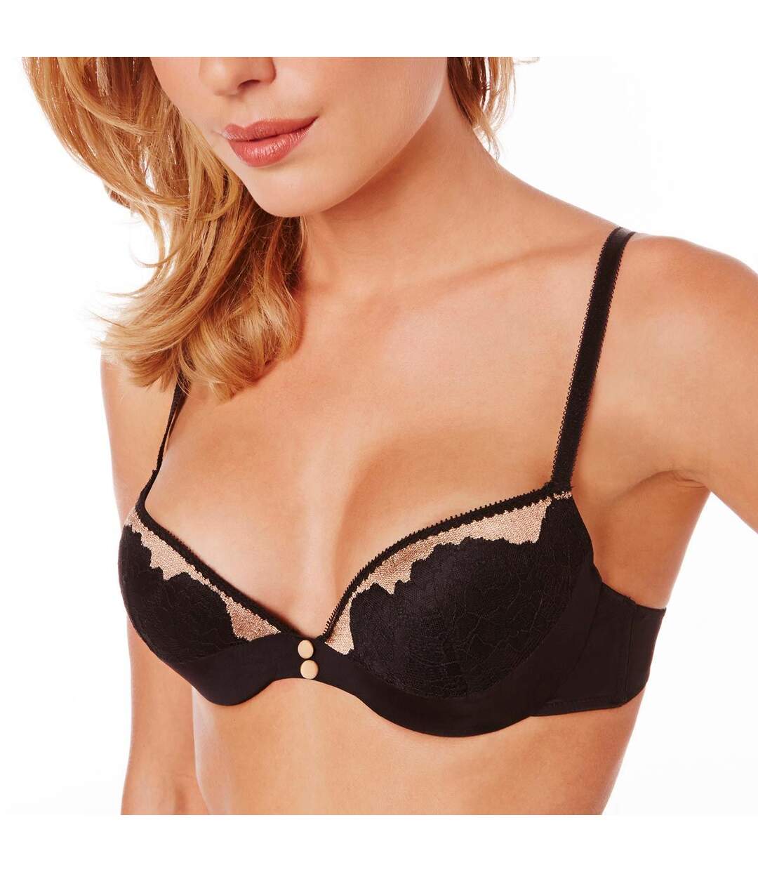 Soutien-gorge push-up noir/or Dressing-2