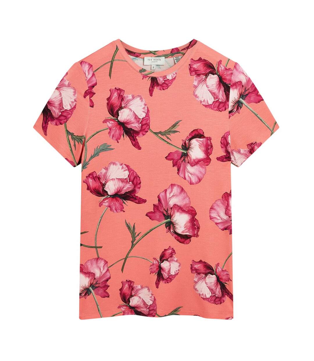 T-shirt Motif/style Floral Femme Corail Ted Baker-2
