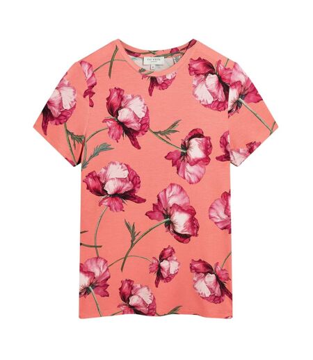 T-shirt Motif/style Floral Femme Corail Ted Baker