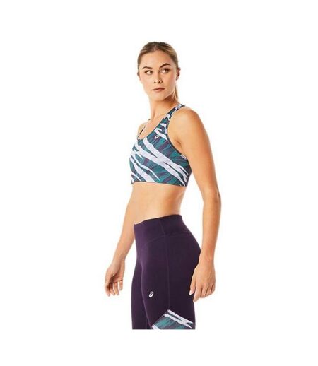 Brassière De Sport Motif/style Camouflage Femme Bleu Blanc Asics