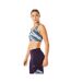 Brassière De Sport Motif/style Camouflage Femme Bleu Blanc Asics-3