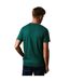 T-shirt à col ras du cou en coton pour hommes vert foncé Maine