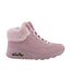 Baskets Montantes Motif/style Bord Duveteux Uno Femme Rose Skechers-1