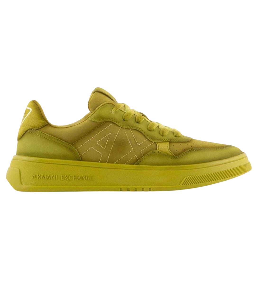Mens Logo Trainers Yellow Armani Exchange-1