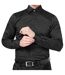 Mens Sateen Skinny Shirt Black Without Prejudice-4