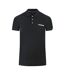 Polo Motif Logo Rectangulaire Adulte Noir Aquascutum-1