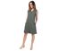Robe courte style tailleur CELINE unie kaki Coton Du Monde-1