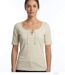 Tee-shirt MAYFLOWER DAMOCLES2 beige à lacets : l'élégance des manches 3/4-1