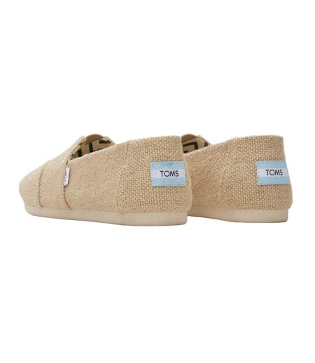 Womens/ladies alpargata espadrilles natural Toms