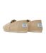 Womens/ladies alpargata espadrilles natural Toms