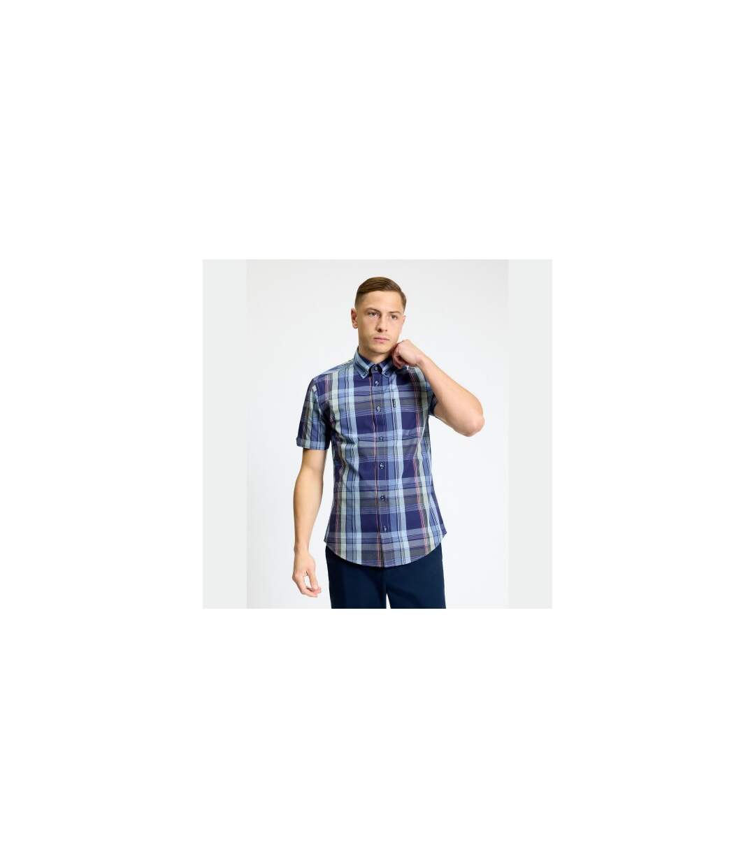 Chemise Motif/style À Carreaux Homme Denim Crépusculaire Ben Sherman-1