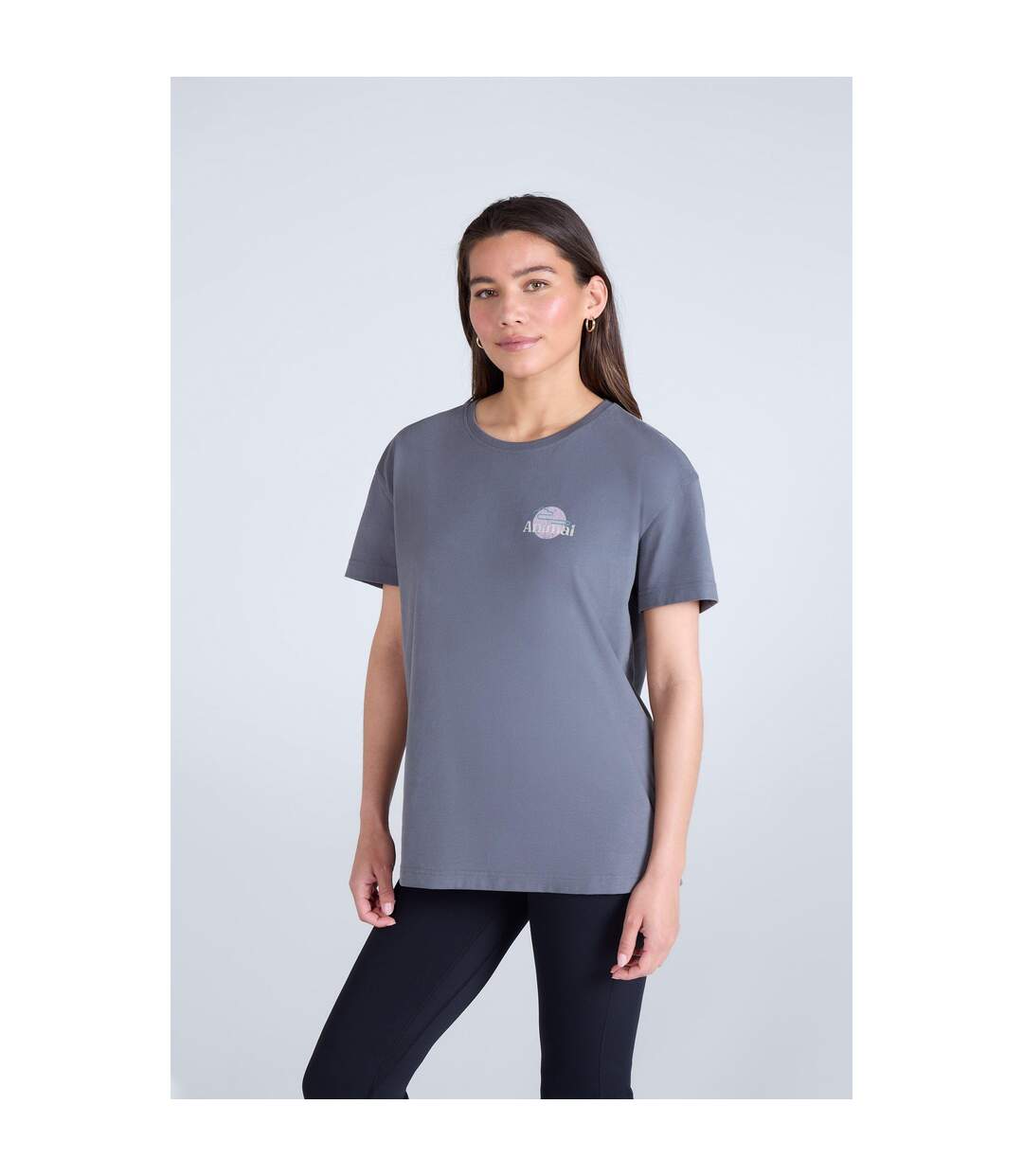 T-shirt Leena Femme Gris Animal-1