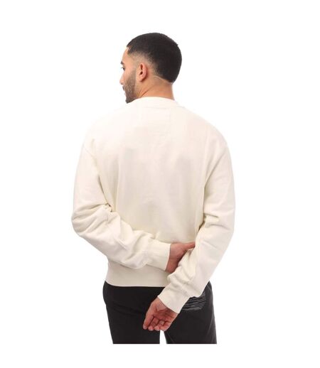 Mens Promo Only Crew Neck Sweatshirt White Red Heron Preston