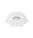 Haut Court Motif/style Logo Arqué Femme Blanc Vif Calvin Klein-2