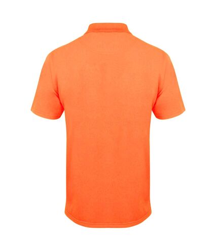 Henbury Mens Coolplus® Pique Polo Shirt (Burnt Orange)