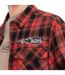 Chemise manche longues à carreaux poches avec print et écusson Juan Vondutch-2