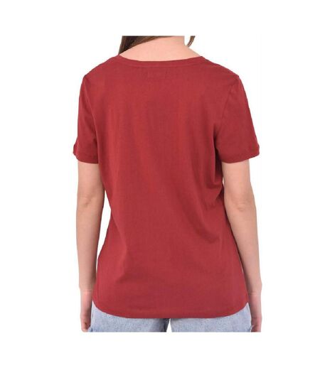 T-shirt Rouge Femme Superdry LightWeight - XS