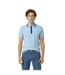 Mens Zipped Tailored Short-sleeved Polo Shirt Blue Paul Smith-4