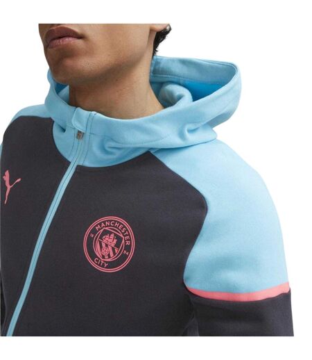 Mens Casuals Manchester City Fc Relaxed Fit Hoodie Dark Navy Puma