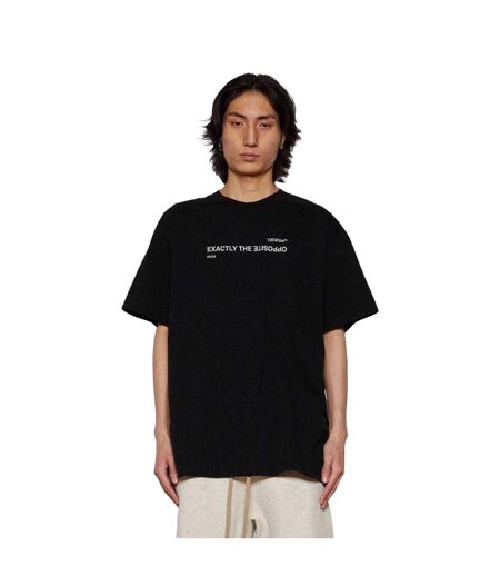 Mens Exactly The Opposite T-shirt Black Off White