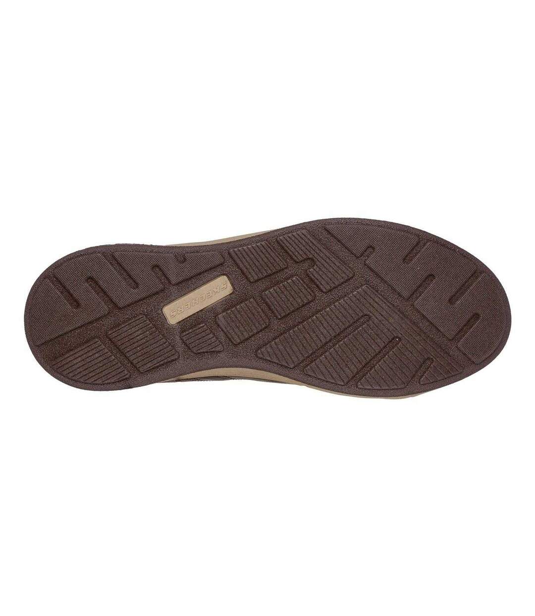 Mens Cavell Hensley Trainers Brown Skechers-4