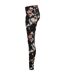 Legging Motif/style Floral Femme Noir Urban Classics-3