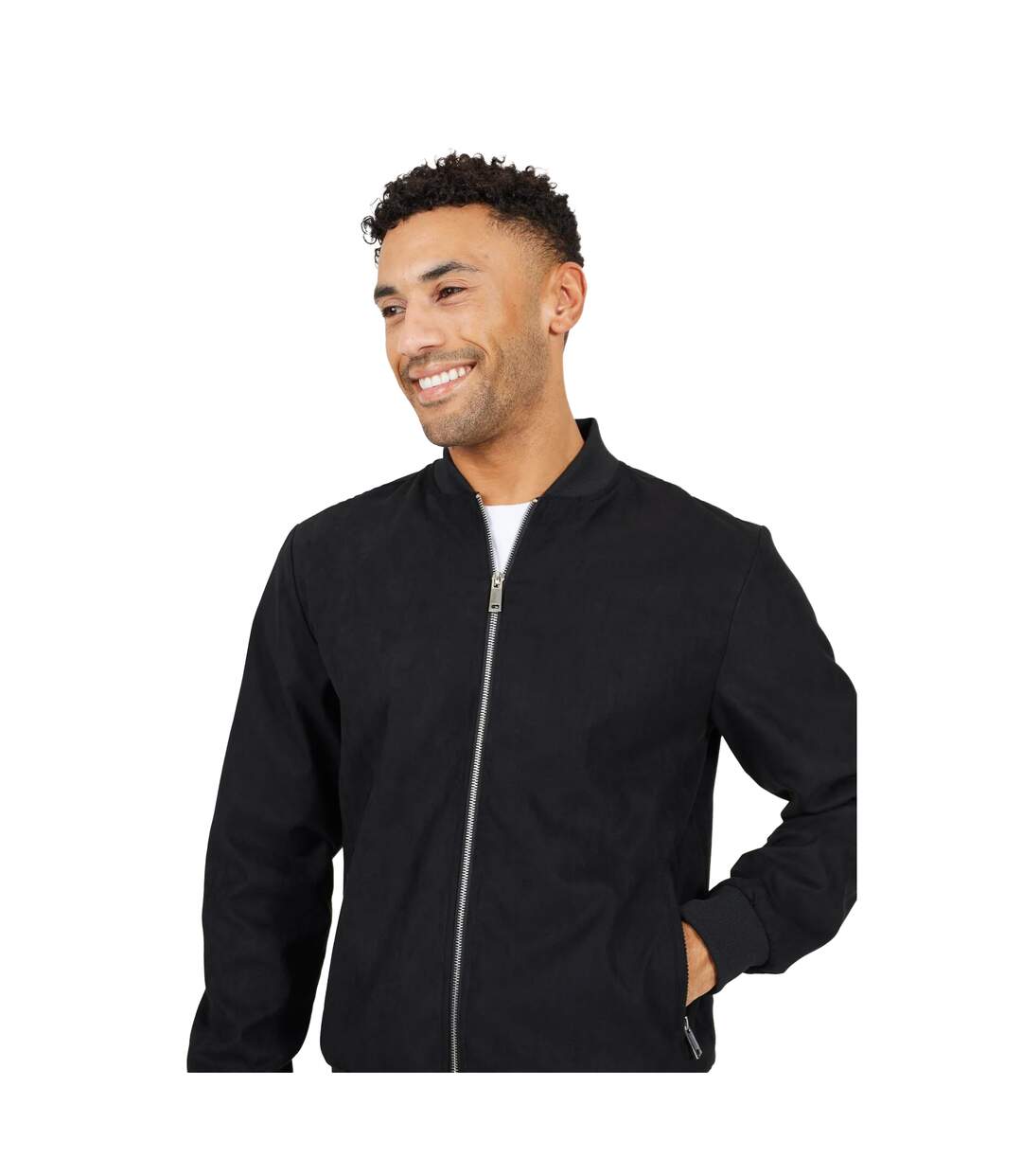 Blouson Aviateur Homme Noir Brave Soul-3