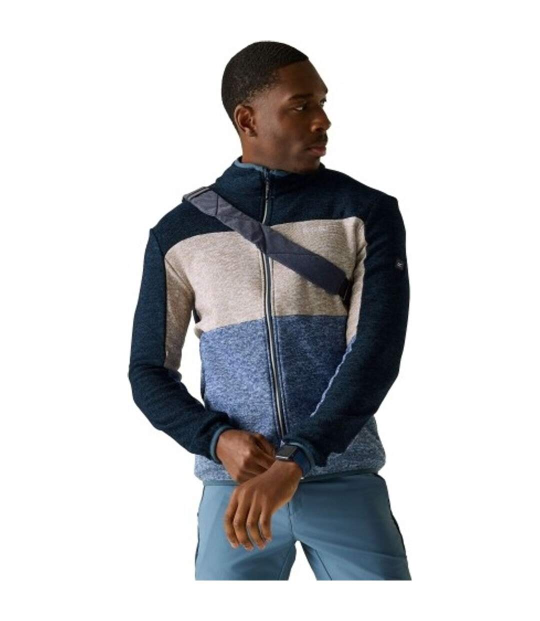 Haut Polaire Elram Homme Bleu De Chine Bleu Ardoise Blanc Cassé Regatta-1