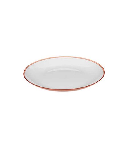 Lot de 6 Assiettes Plates Réutilisables Square 25cm Rose