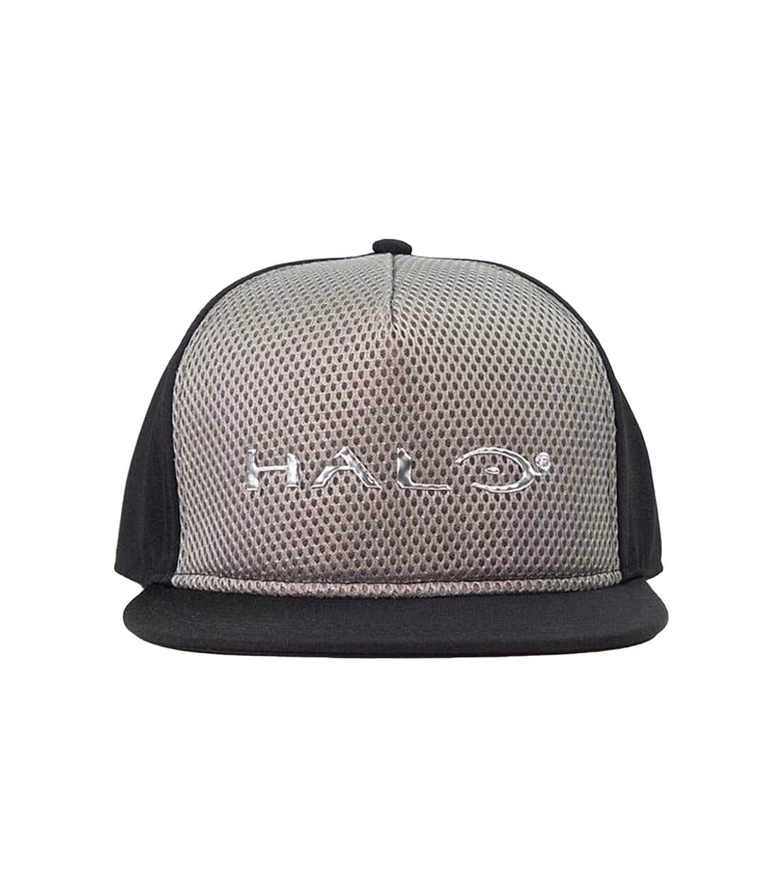 Casquette Ajustable Motif/style Logo Chromé Noir Gris Halo-3