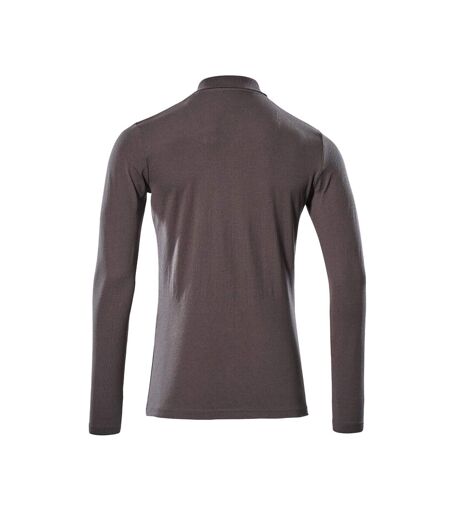 Mens Crossover Long-sleeved Polo Shirt Dark Anthracite Mascot